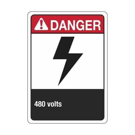 Danger 480 Volts Sign